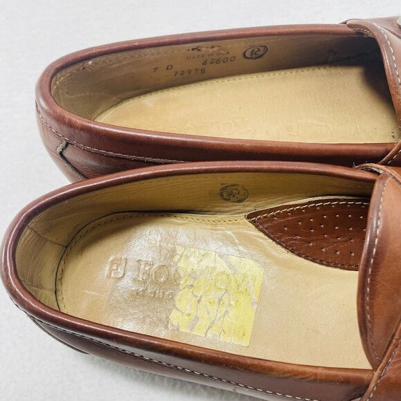 Footjoy Shoes Leather Brown Men Size 9D 72938 Loafer Oxford Workwear Casual Usa main image 8